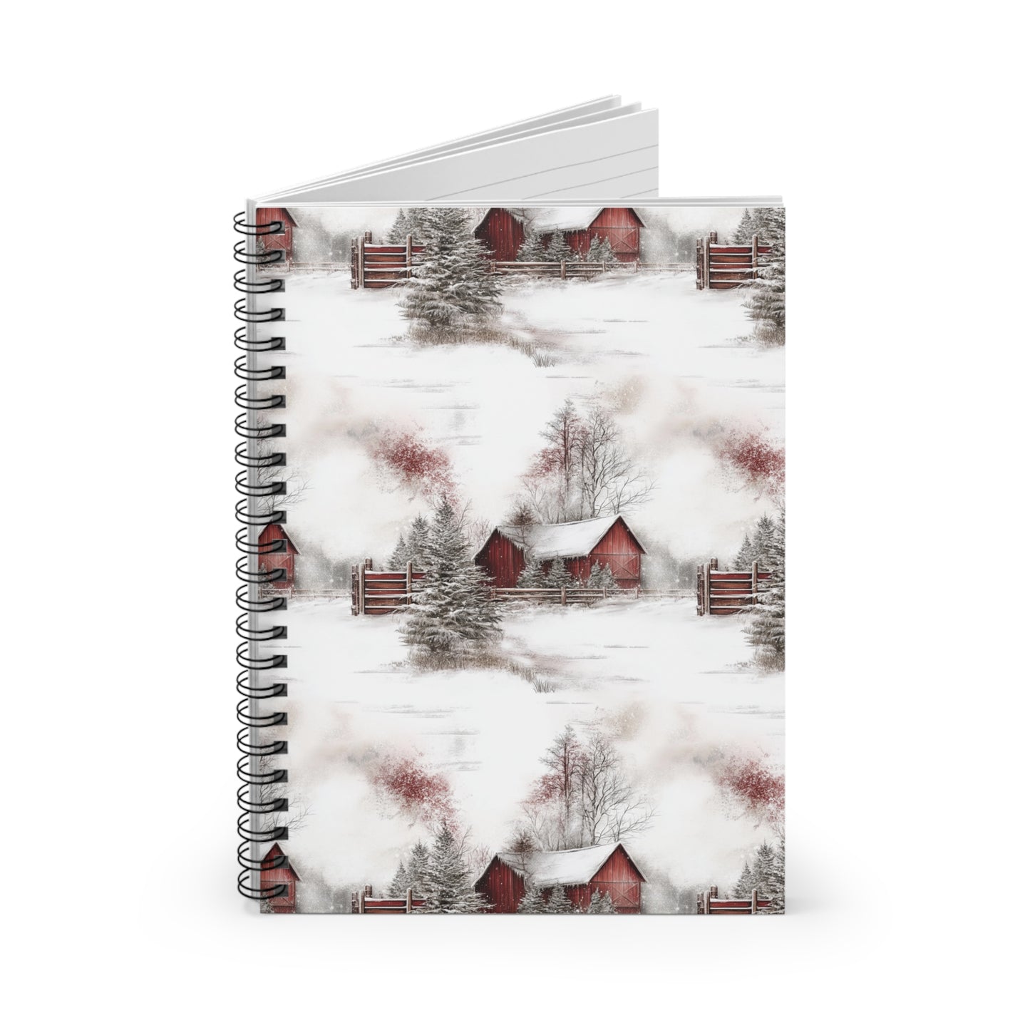 Cozy Winter Spiral Notebook - Ruled Line, Great for Journaling, School, Gifts, Seasonal Notes, Christmas Planning