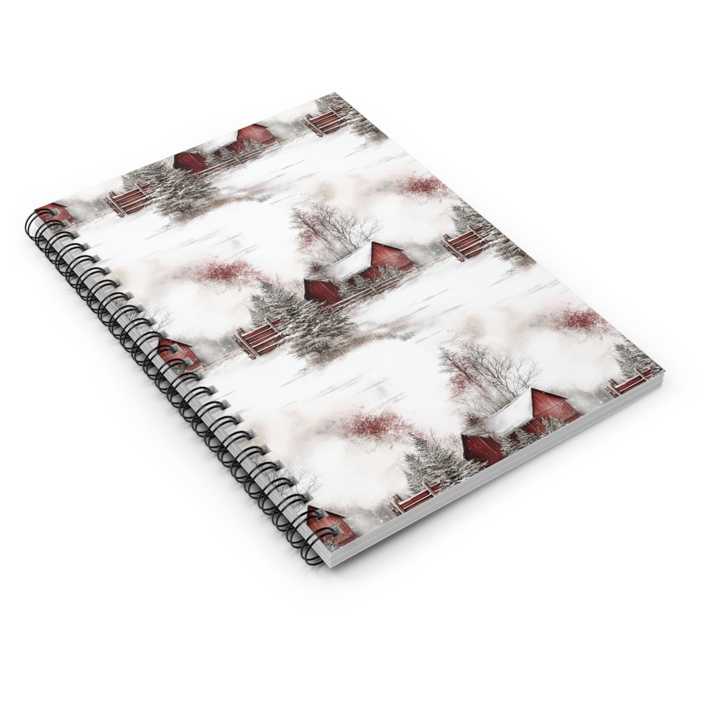 Cozy Winter Spiral Notebook - Ruled Line, Great for Journaling, School, Gifts, Seasonal Notes, Christmas Planning
