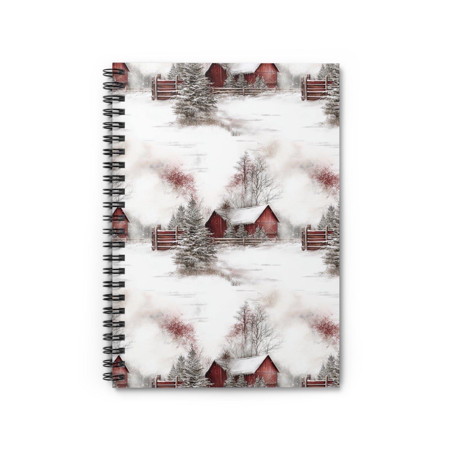 Cozy Winter Spiral Notebook - Ruled Line, Great for Journaling, School, Gifts, Seasonal Notes, Christmas Planning