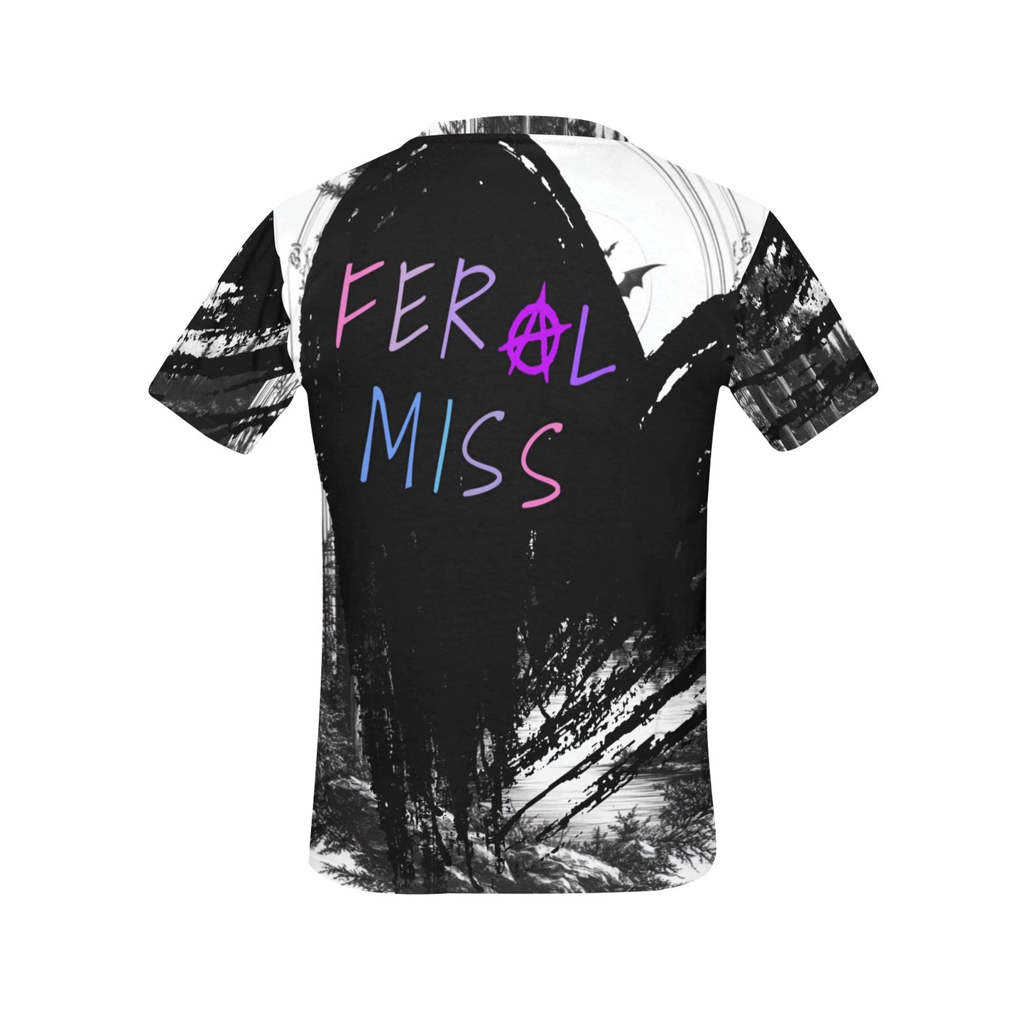 Moonlight Bat Haven - Women's All-Over Print Graphic Tee