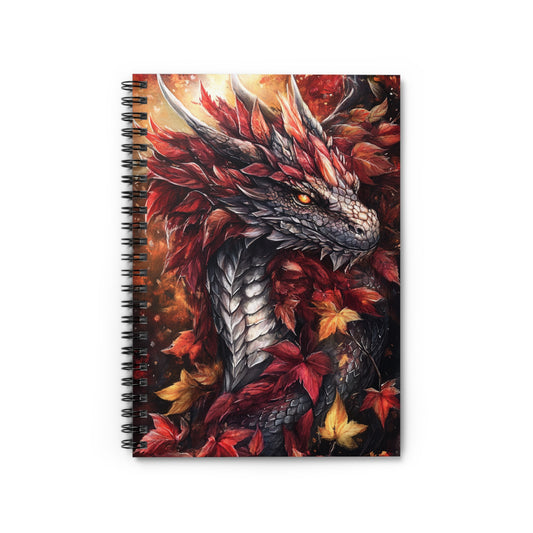 Fantasy Dragon Spiral Notebook - Perfect Gift for Writers, Students, Artists, Journals, Note-taking, Fall Decor