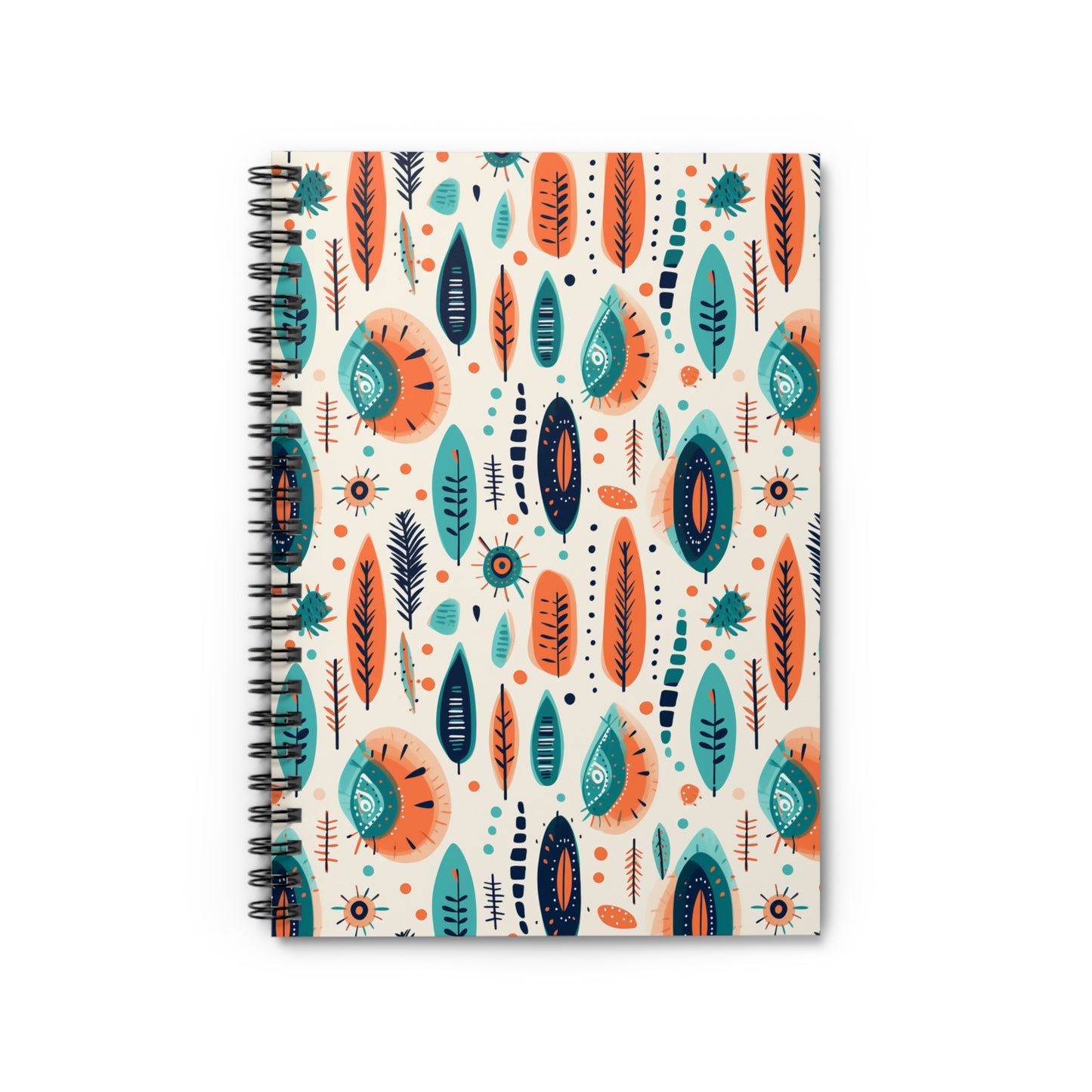 Boho Floral Spiral Notebook - Ruled Line, Journal, Sketchbook, Stationery Gift, School Supplies, Art Notebook