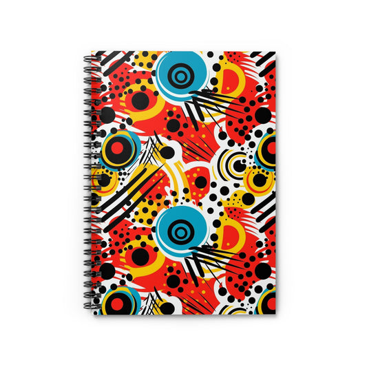 Vibrant Spiral Notebook for Creative Minds, Colorful Journal, Art Supply, Gift for Writers, School Restock, Motivational Notes