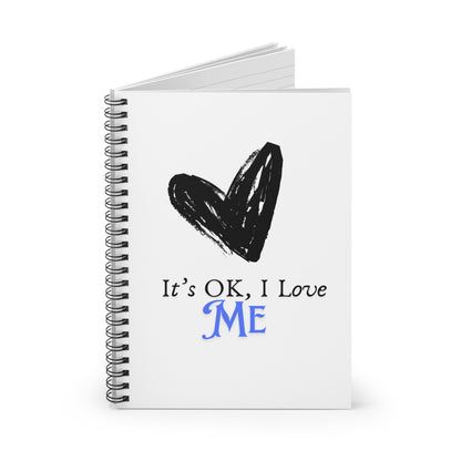 Spiral Notebook - Self-Love Journal, Inspirational Notebook for Positive Affirmations, Wellness Gift, Creative Writing, Mental Health