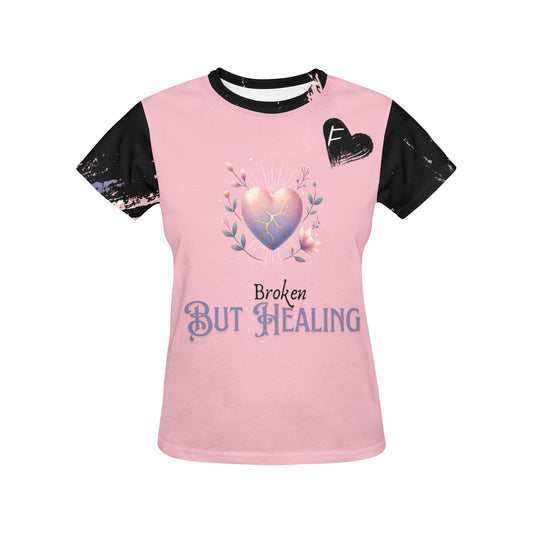 Broken But Healing - Women's All-Over Print Graphic Tee