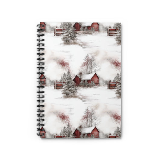 Cozy Winter Spiral Notebook - Ruled Line, Great for Journaling, School, Gifts, Seasonal Notes, Christmas Planning
