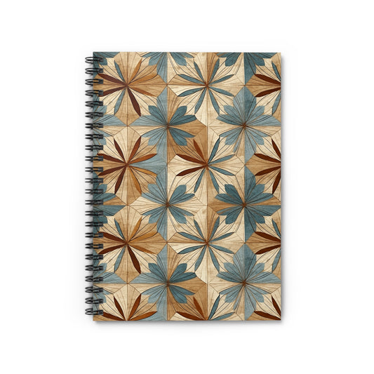 Artistic Floral Spiral Notebook - Perfect for Journaling, Note-Taking, School, Stationery Gift, Eco-Friendly Design