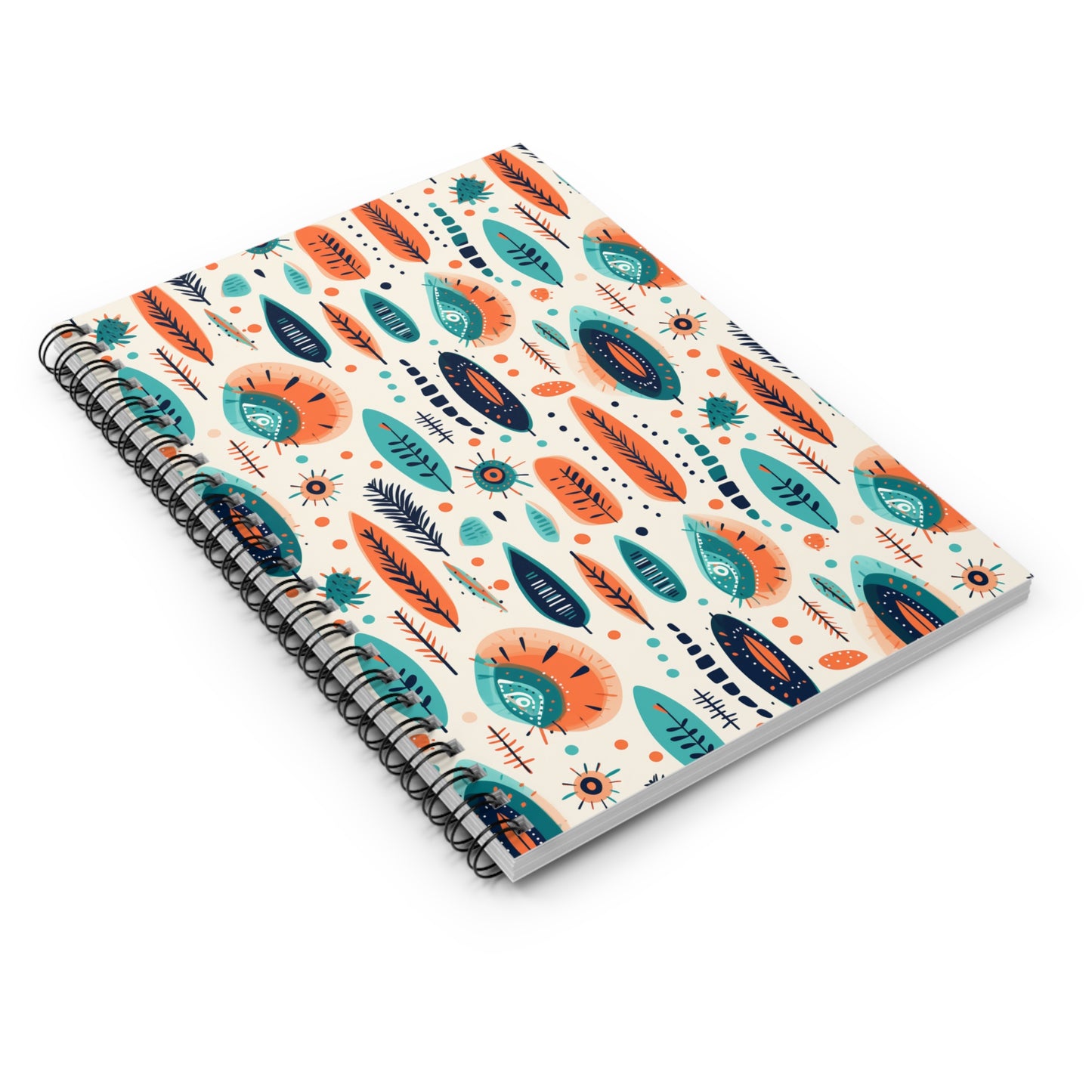 Boho Floral Spiral Notebook - Ruled Line, Journal, Sketchbook, Stationery Gift, School Supplies, Art Notebook