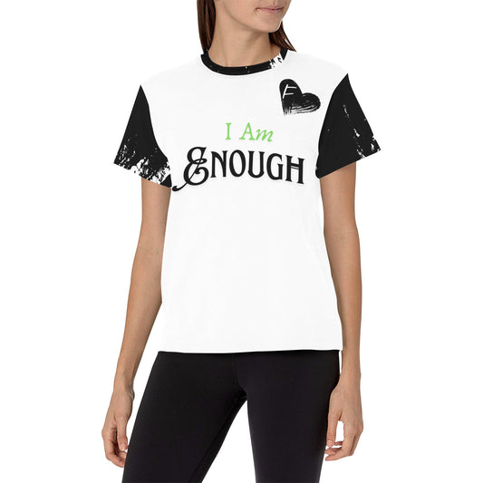 Feral Miss "I Am Enough" Affirmation Tee -  Women's Graphic T-Shirt - Available in Multiple Colors