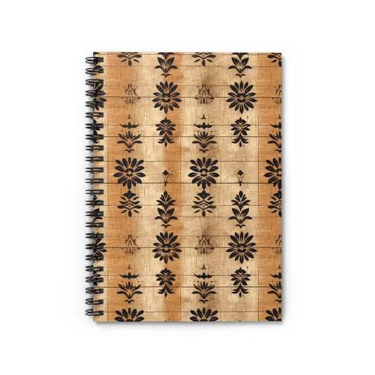 Elegant Floral Spiral Notebook, Boho Journal, Writing Notebook, Gift for Her, Organizer, Nature Inspired Stationery